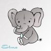 Applikationsvorlage Elefant Elmo in Zeichnungen Vorlagen Elefanten