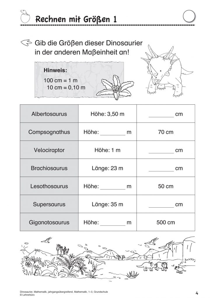 Arbeitsblätter · Grundschule · Lehrerbüro In Dinosaurier bei Dinosaurier Grundschule Arbeitsblätter