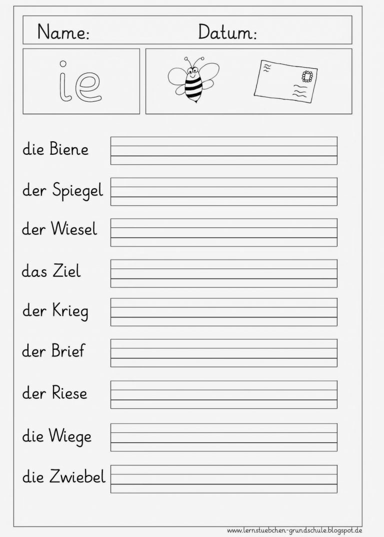 Arbeitsblätter Grundschule 1 Klasse Ausdrucken Lernstübchen bei Deutsch
