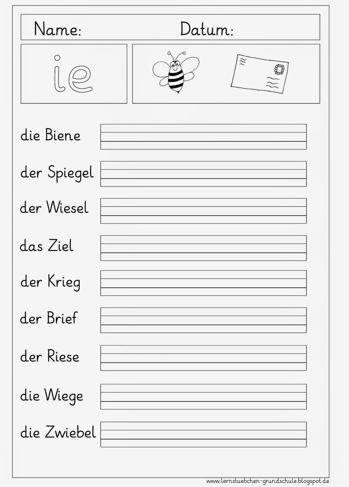 Schreibübungen 2 Klasse Zum Ausdrucken - kinderbilder.download