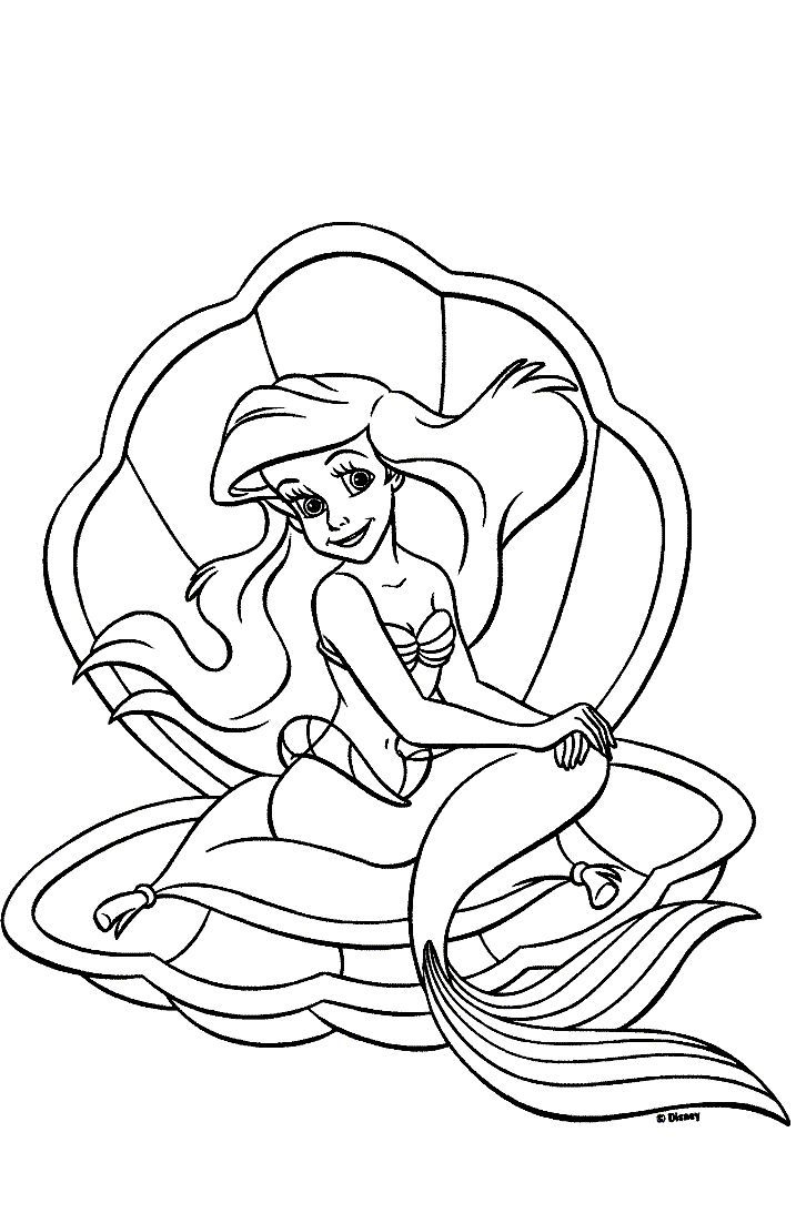 Ariel Free Coloring Pages | Only Coloring Pages bestimmt für Arielle Malvorlage