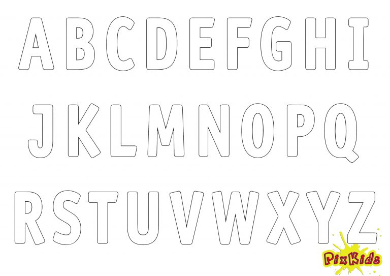 Druckbuchstaben Vorlagen Zum Ausdrucken - kinderbilder.download