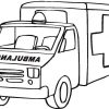 Ausmalbild: Ambulanz Rettungswagen | Ausmalbilder Kostenlos über Krankenwagen Ausmalbild
