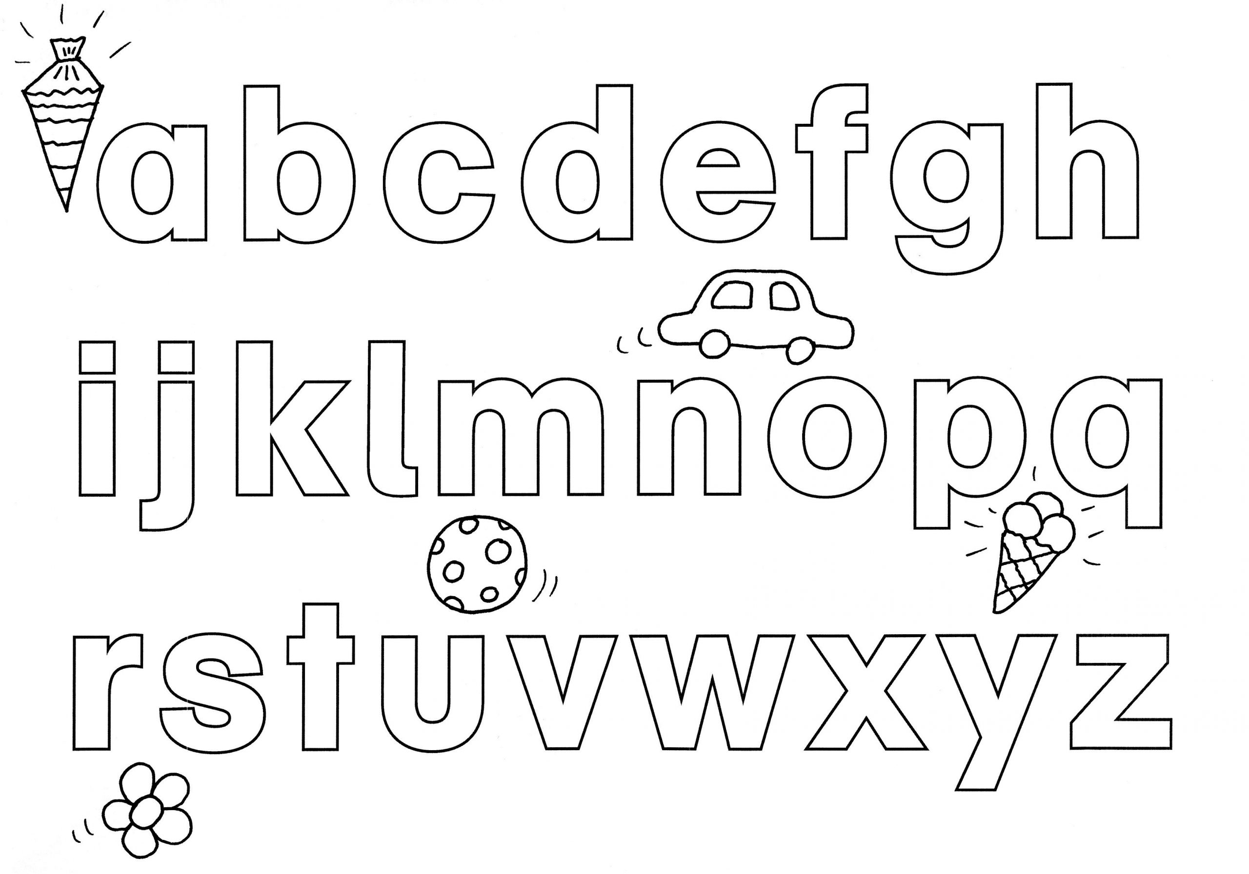 Ausmalbild Buchstaben Lernen: Abc Ausmalen Kostenlos mit Buchstaben Zum Ausdrucken Und Ausschneiden