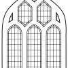 Ausmalbild: Buntglas -Fenster | Ausmalbilder Kostenlos Zum mit Kirchenfenster Malvorlage