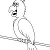 Ausmalbild: Cartoon Papagei | Ausmalbilder Kostenlos Zum in Malvorlage Papagei