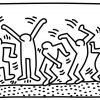 Ausmalbild: Dancing Figures Von Keith Haring | Ausmalbilder ganzes Keith Haring Malvorlagen