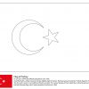 Ausmalbild: Flagge Der Türkei | Ausmalbilder Kostenlos Zum ganzes Flaggen Zum Ausmalen Kostenlos