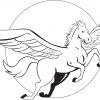 Ausmalbild: Fliegender Pegasus | Ausmalbilder Kostenlos Zum innen Pegasus Ausmalbilder