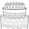 Ausmalbild: Geburtstagskuchen | Ausmalbilder Kostenlos Zum für Malvorlage Geburtstagskuchen