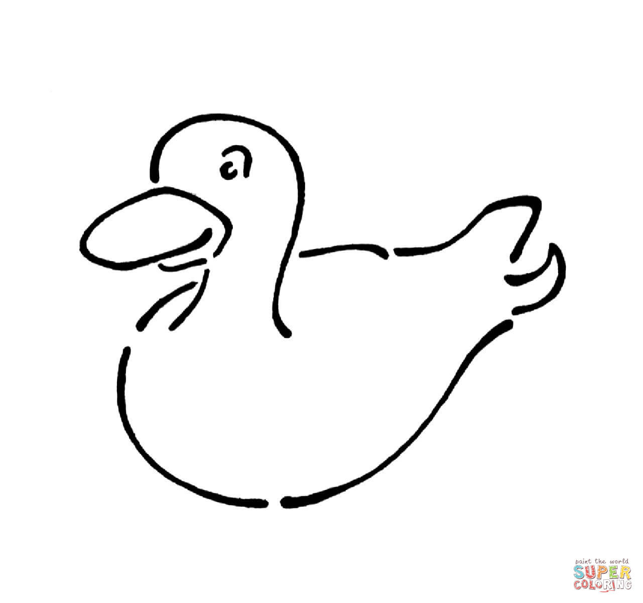 Ausmalbild: Gummi-Ente | Ausmalbilder Kostenlos Zum Ausdrucken für Ente Ausmalbild