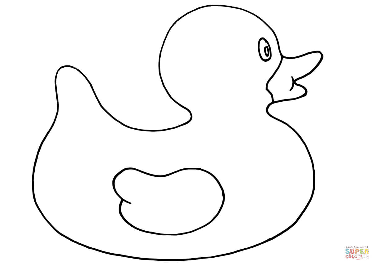 Ausmalbild: Gummi-Ente | Ausmalbilder Kostenlos Zum Ausdrucken innen Ente Ausmalbild