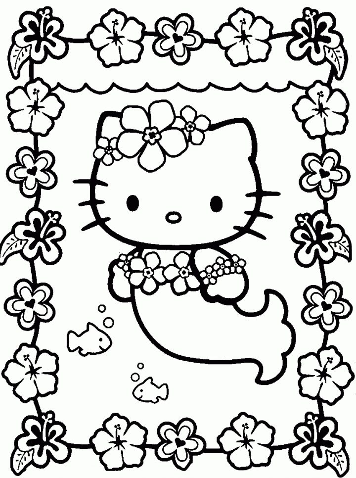 Ausmalbild Hello Kitty | Ausmalbilder Hello Kitty mit Hello Kitty Malvorlagen Kostenlos Ausdrucken