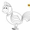 Ausmalbild Huhn Hahn - Kostenlose Malvorlagen mit Hühner Ausmalbilder