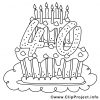 Ausmalbild Kostenlos Zum Geburtstag 05 (Mit Bildern für Malvorlage Geburtstagskuchen