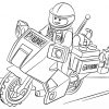 Ausmalbild: Lego Motorad Polizei | Ausmalbilder Kostenlos für Polizei Ausmalbilder