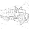 Ausmalbild: Log-Lkw | Ausmalbilder Kostenlos Zum Ausdrucken in Ausmalbilder Lastwagen