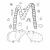 Ausmalbild M Wie Verliebte Meerschweinchen Von Alexa Malt innen Ausmalbild Meerschweinchen