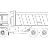 Ausmalbild: Muldenkipper | Ausmalbilder Kostenlos Zum Ausdrucken verwandt mit Ausmalbilder Lastwagen