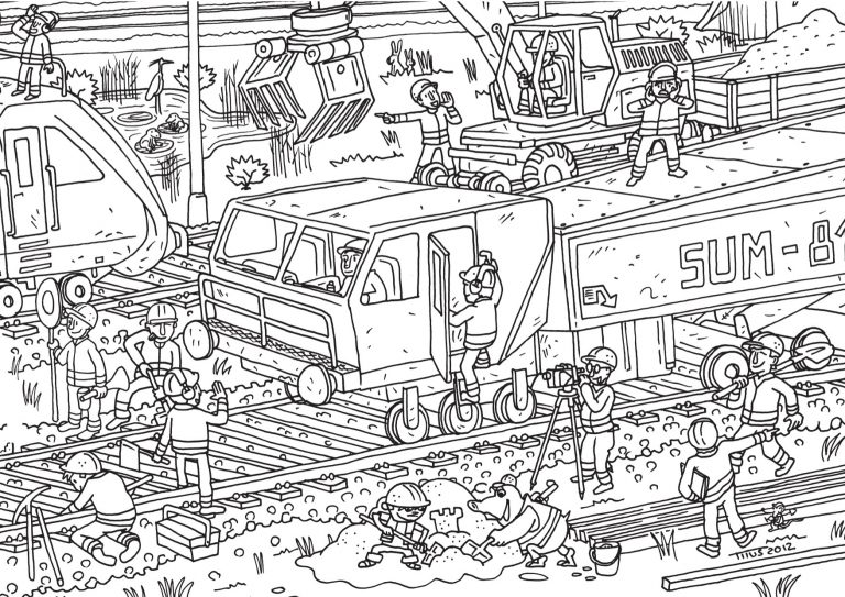 Baustelle Ausmalbilder - kinderbilder.download | kinderbilder.download