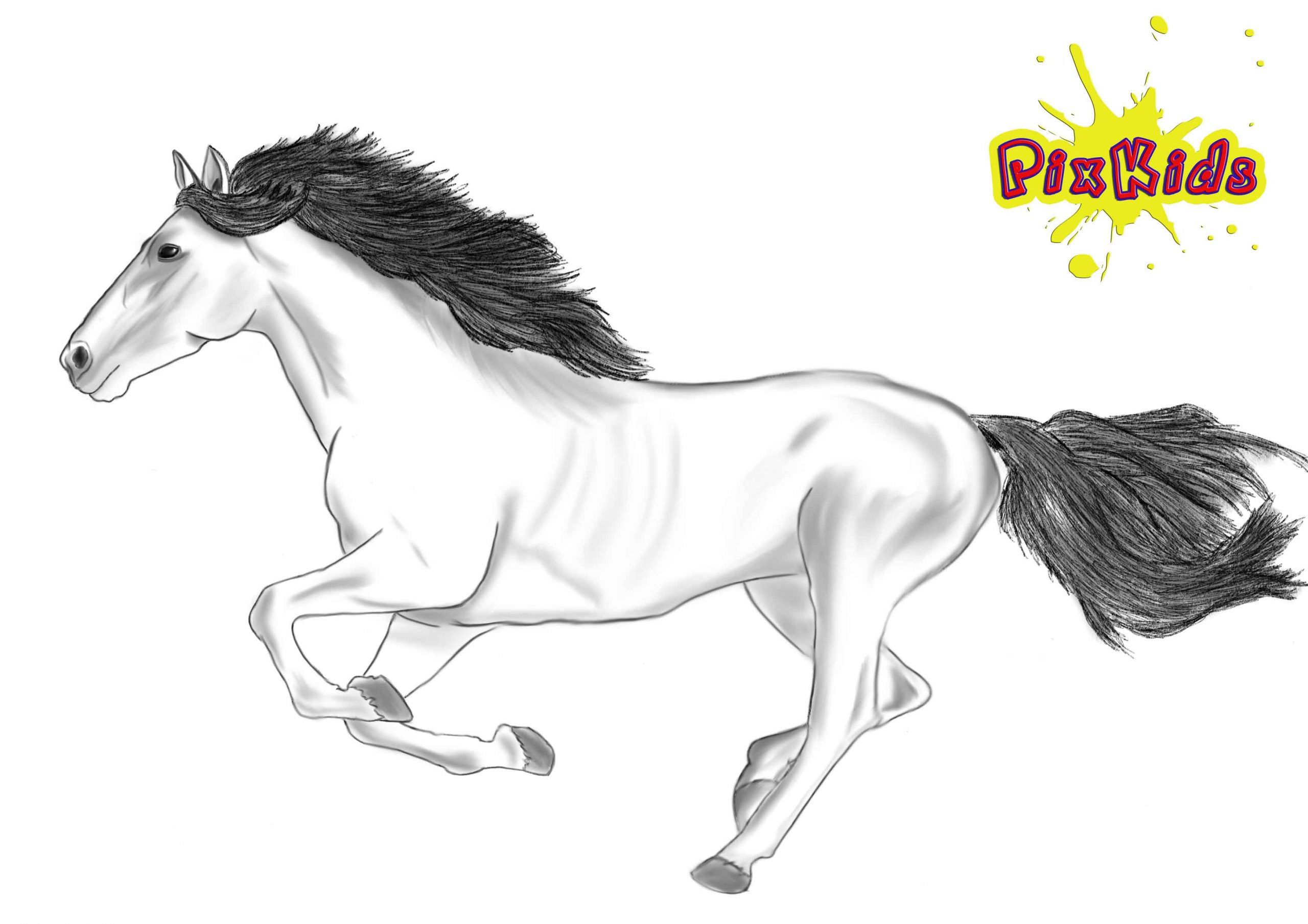 Ausmalbild Pferd - Kostenlose Malvorlagen verwandt mit Ausmalbilder Von Pferden Zum Ausdrucken