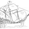 Ausmalbild: Piratenschiff | Ausmalbilder Kostenlos Zum ganzes Malvorlage Piratenschiff