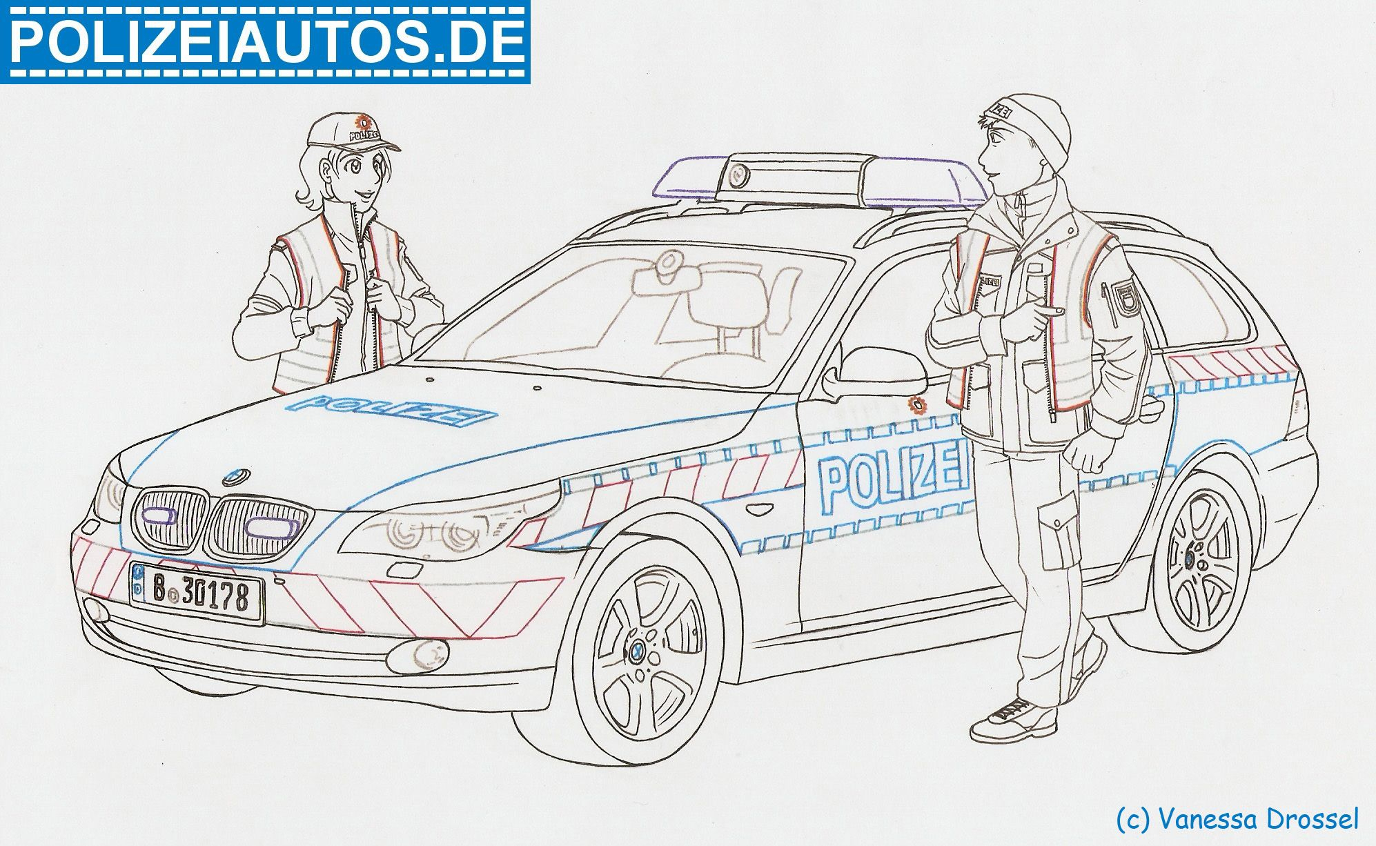 Ausmalbild Polizei 01 | Ausmalen, Ausmalbilder, Kostenlose für Polizeiauto Zum Ausmalen