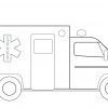 Ausmalbild: Rettungswagen | Ausmalbilder Kostenlos Zum ganzes Krankenwagen Ausmalbild
