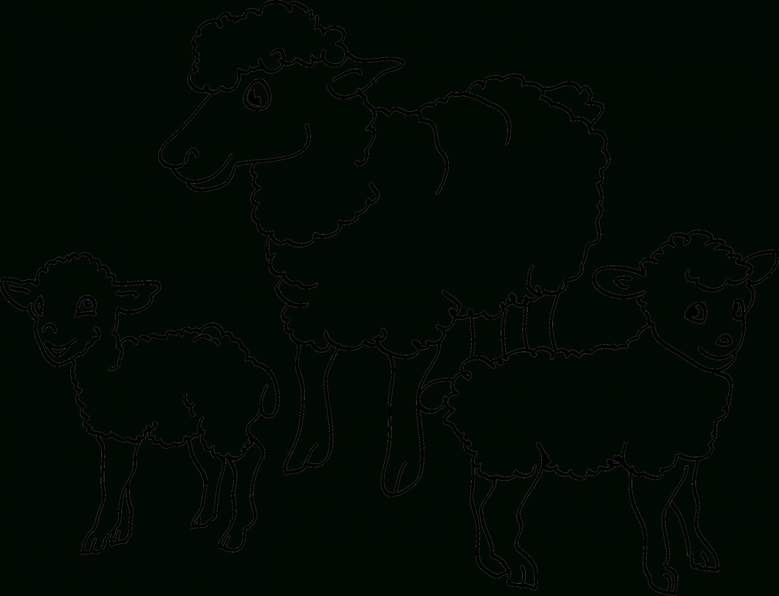 Ausmalbild Schaf Kostenlose Malvorlagen Schafe - Malvorlagen für Malvorlage Schaf