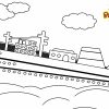 Ausmalbild Schiff Kostenlos - Kostenlose Malvorlagen für Schiff Zum Ausmalen