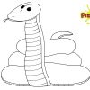 Ausmalbild Schlange - Kostenlose Malvorlage ganzes Schlangen Bilder Zum Ausdrucken