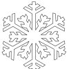 Ausmalbild Schneeflocken Und Sterne: Schneeflocke Ausmalen in Schneeflocke Malvorlage
