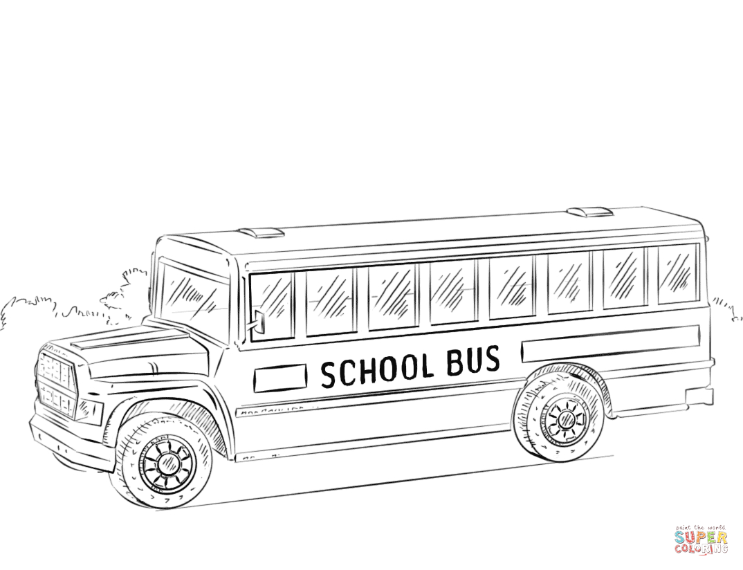 Ausmalbild: Schulbus | Ausmalbilder Kostenlos Zum Ausdrucken bei Ausmalbild Bus