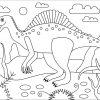 Ausmalbild: Spinosaurus Dinosaurier | Ausmalbilder Kostenlos bei Ausmalbilder Kostenlos Dinosaurier