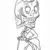 Ausmalbild: Tag Der Toten Skelett | Ausmalbilder Kostenlos ganzes Skelett Zum Ausmalen