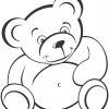 Ausmalbild: Teddybär | Ausmalbilder Kostenlos Zum Ausdrucken innen Teddybär Malvorlage