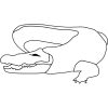 Ausmalbild Tiere: Ausmalbild Krokodil Kostenlos Ausdrucken ganzes Malvorlage Krokodil