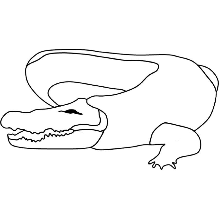 Ausmalbild Tiere: Ausmalbild Krokodil Kostenlos Ausdrucken verwandt mit Krokodil Ausmalbilder Ausdrucken