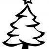 Ausmalbild Weihnachten: Weihnachtsbaum Mit Sternspitze über Weihnachtsbäume Zum Ausdrucken