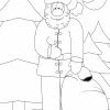 Ausmalbild Weihnachtsmann - Kostenlose Malvorlage für Ausmalbilder Weihnachtsmann Mit Schlitten