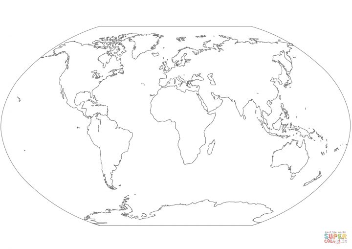 Ausmalbild: Weltkarte | Ausmalbilder Kostenlos Zum Ausdrucken über Ausmalbilder Kontinente