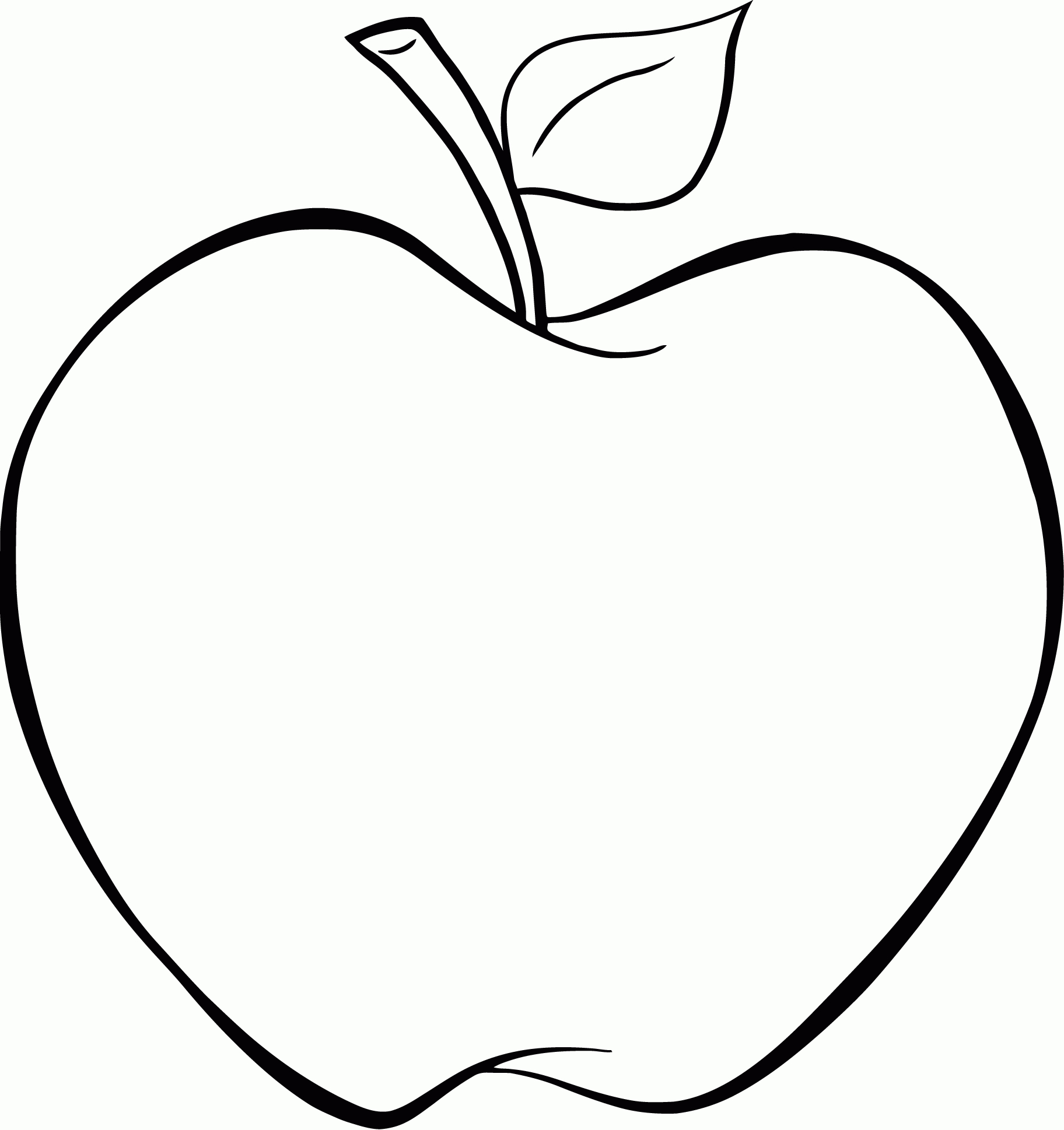 Ausmalbilder Apfel 01 | Malvorlagen Gratis, Malvorlagen bestimmt für Apfel Ausmalbilder