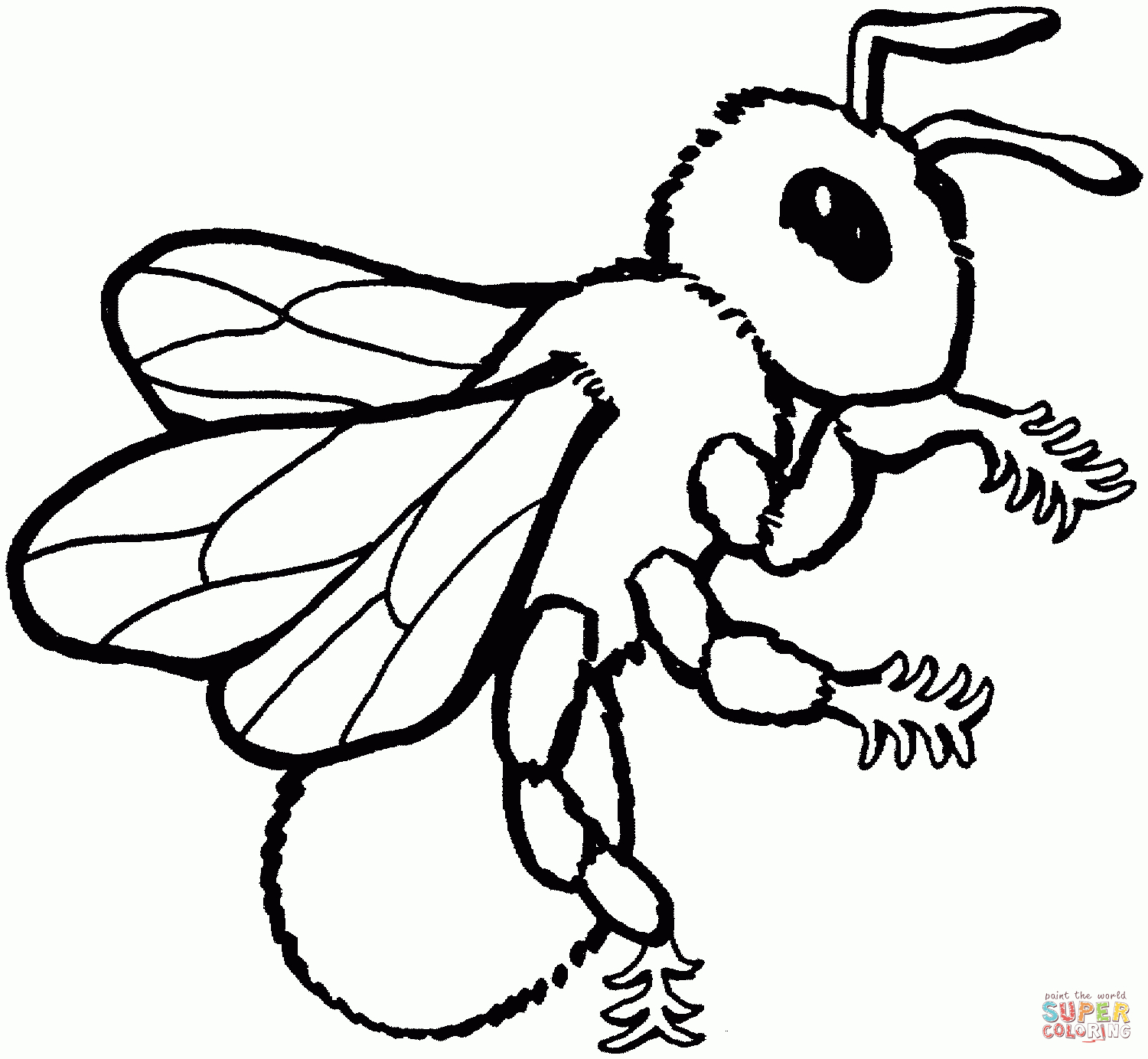 Ausmalbilder Bienen - Malvorlagen Kostenlos Zum Ausdrucken bei Bienen Bilder Zum Ausdrucken