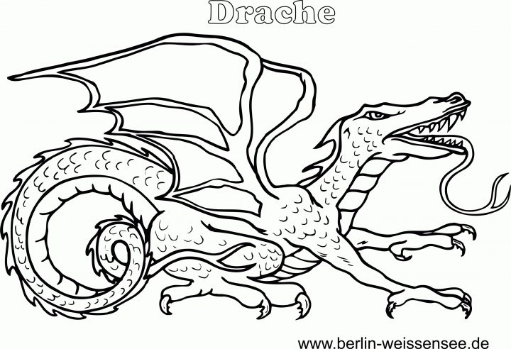 Ausmalbilder Drachen 08 | Ausmalbilder, Kostenlose verwandt mit Ausmalbilder Drachen