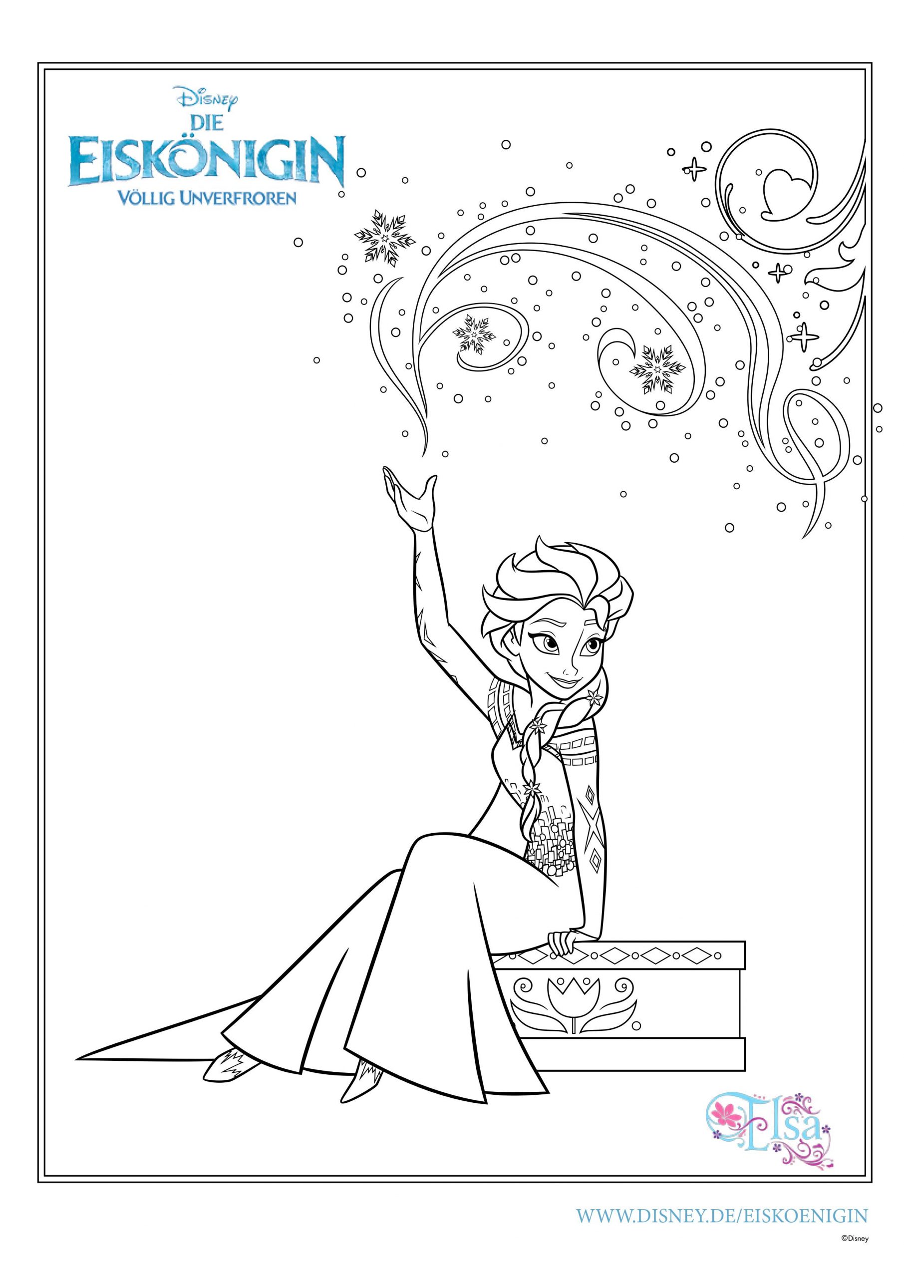 Ausmalbilder Eiskönigin | Mytoys-Blog über Malvorlage Elsa