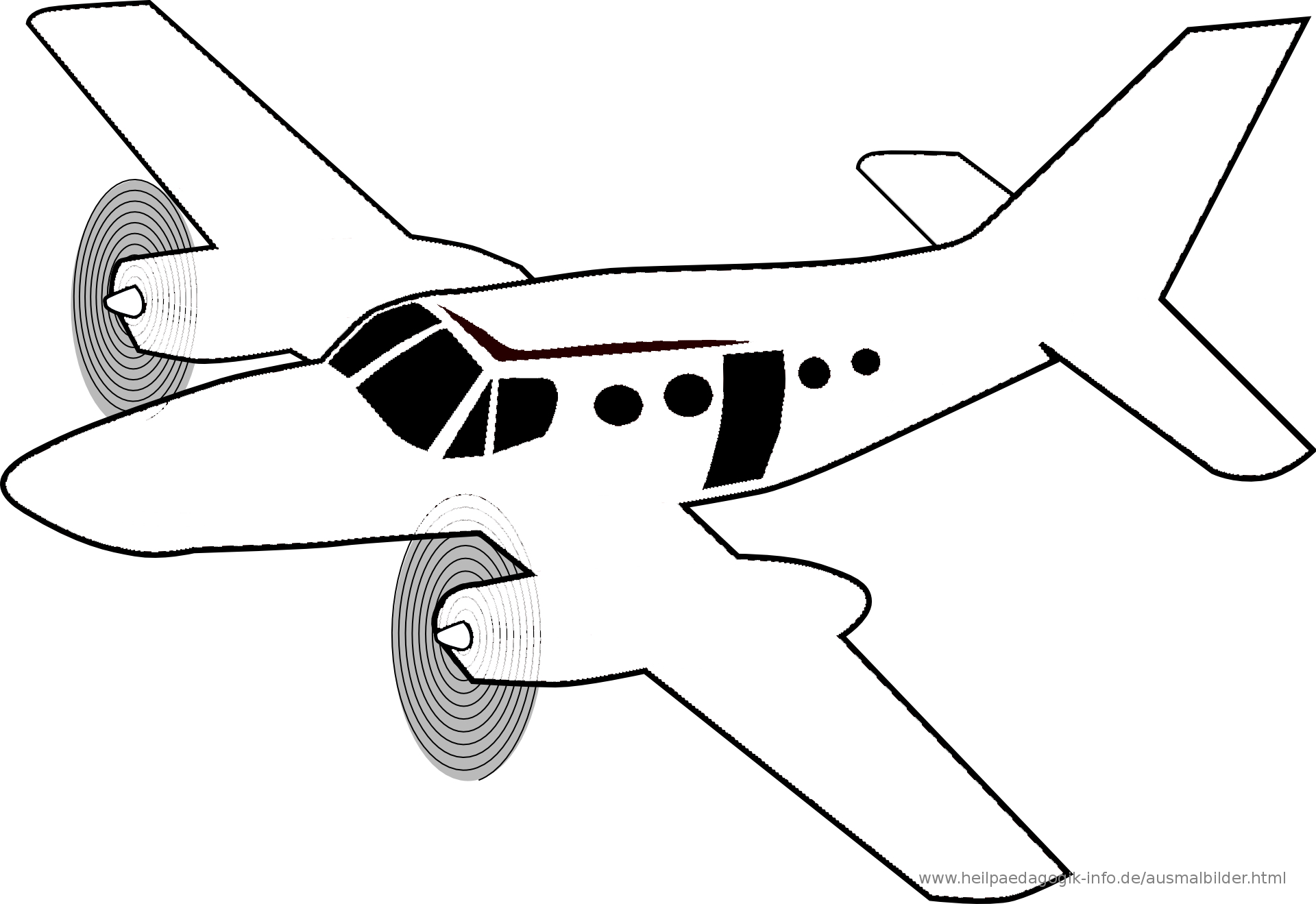 Ausmalbilder Flugzeuge für Ausmalbilder Flieger