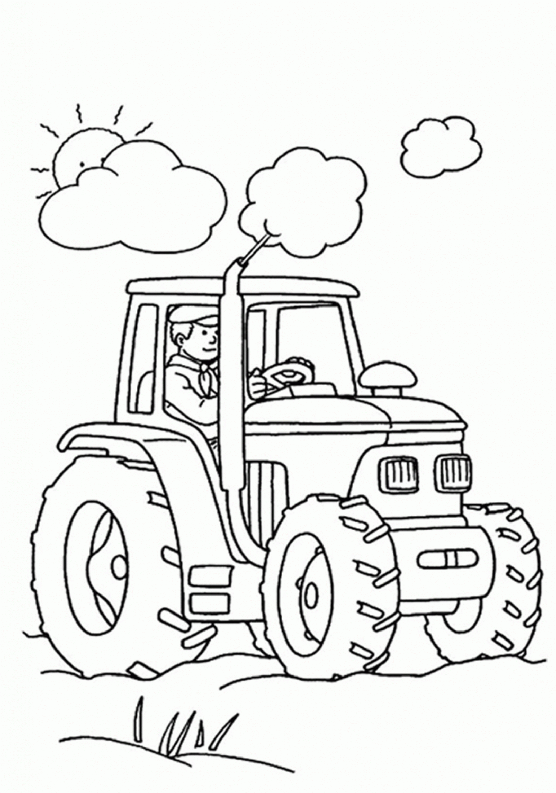 Ausmalbilder Gratis 09 … | Coloriage Tracteur, Coloriage bei Ausmalbilder Für Buben