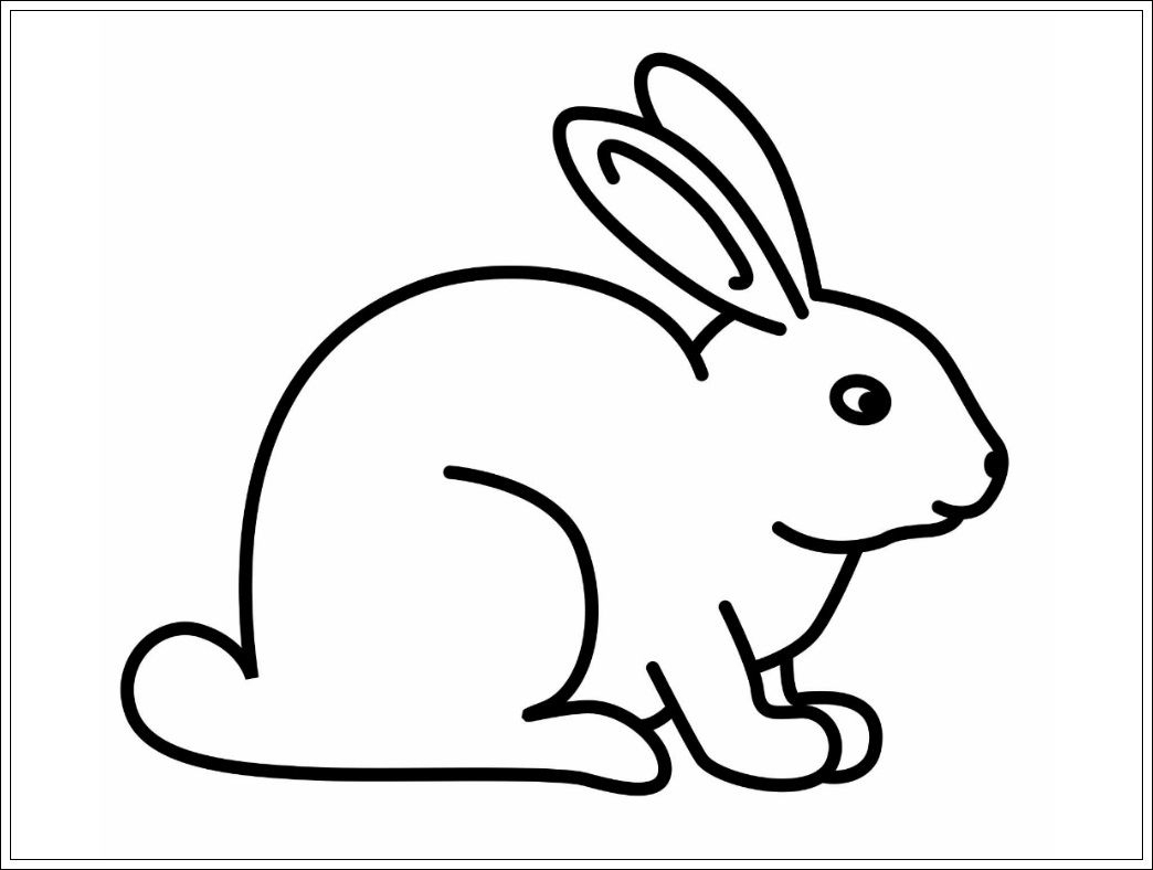 Ausmalbilder Hase, Vorlage Hasen, Hase Ostern | Kaninchen bei Hasen Zum Ausmalen