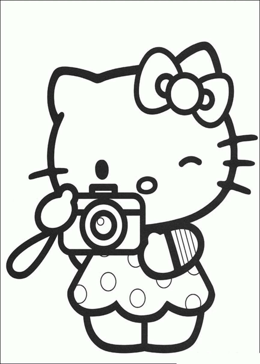 Ausmalbilder Hello Kitty 1 939 Malvorlage Hello Kitty mit Hello Kitty Malvorlagen Kostenlos Ausdrucken