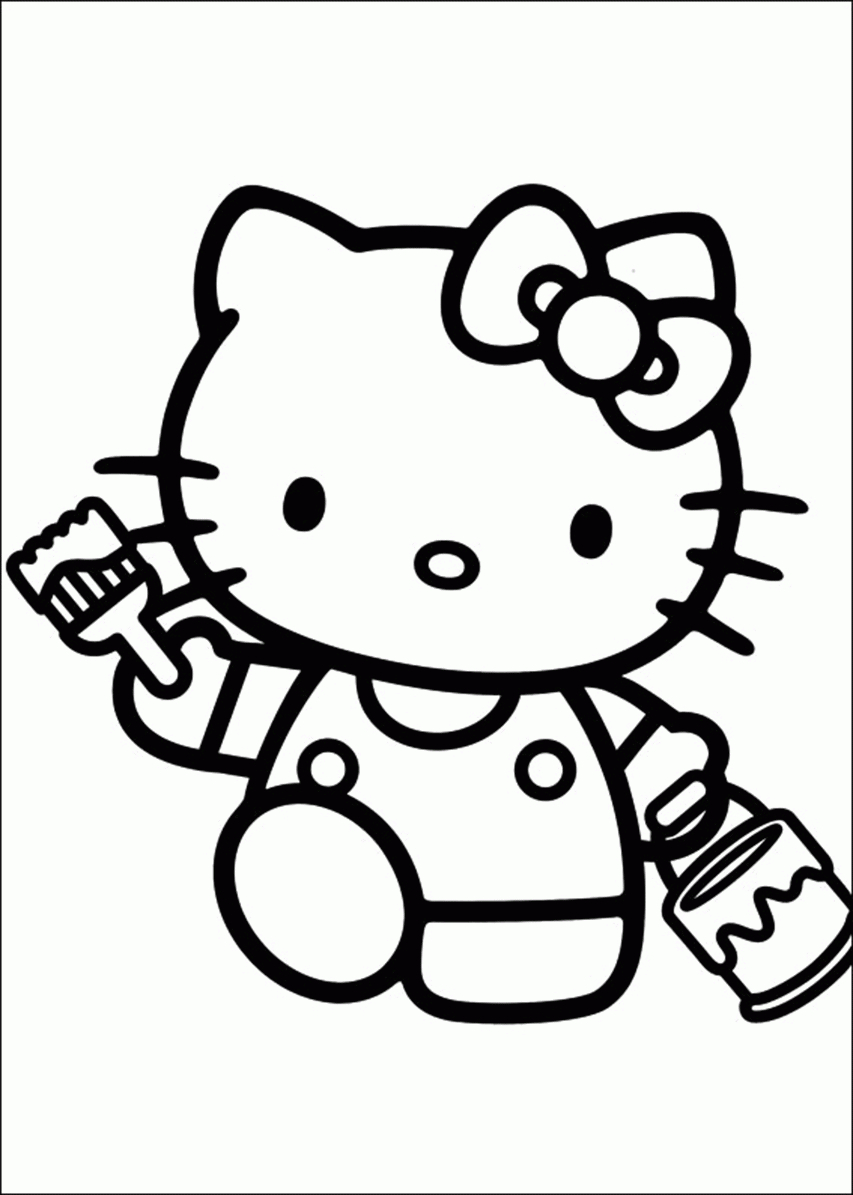 Ausmalbilder Hello Kitty 2 940 Malvorlage Hello Kitty mit Hello Kitty Malvorlagen Kostenlos Ausdrucken